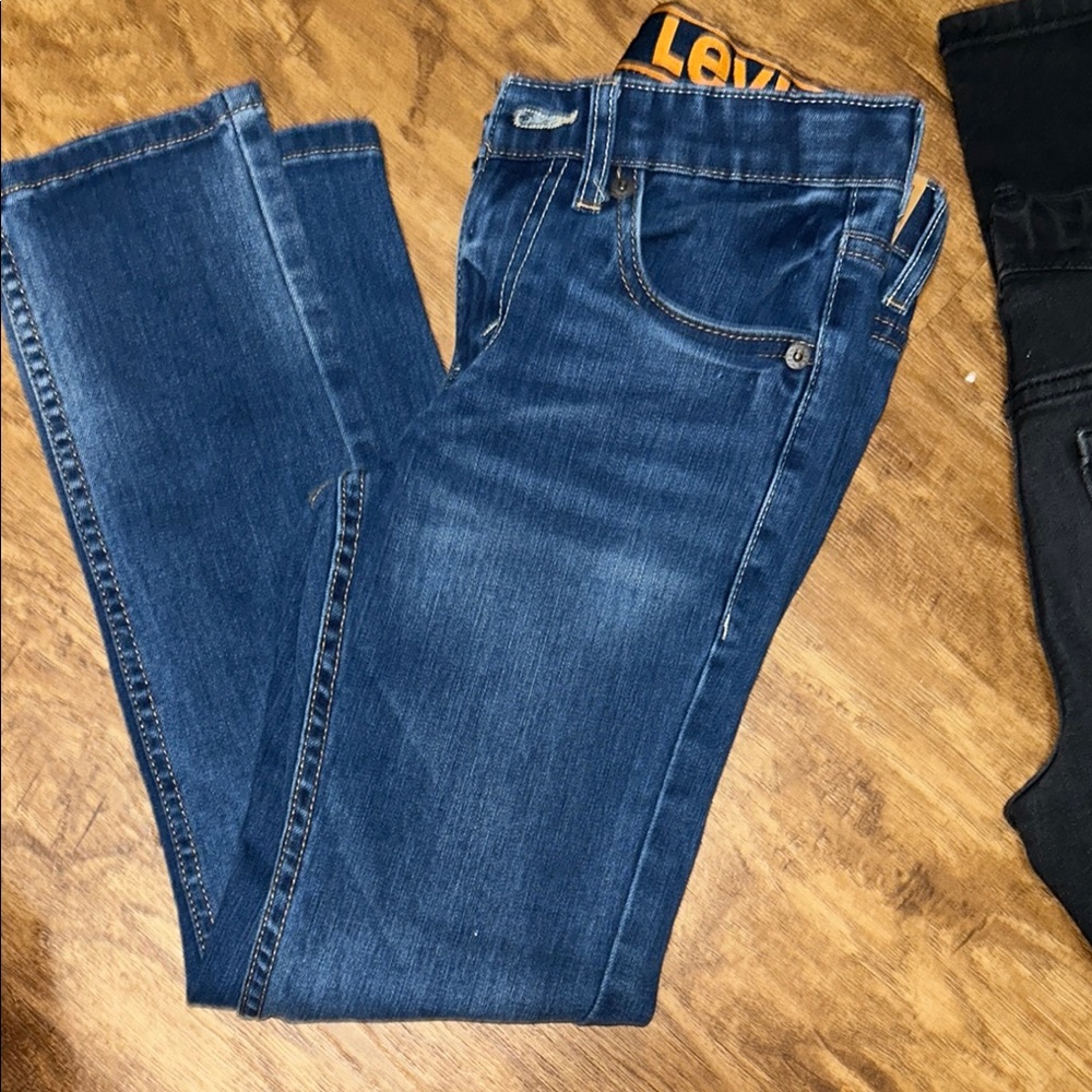 Levi's 510 Regular Fit 8 adjustable Jeans Classic Denim waist 24 Length 25